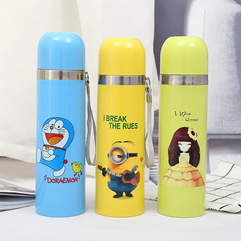 

wholesale novedadess 2022 lovely vacuum flask kids 350ml 500ml kids stainless steel tumbler for gift, Colorful wholesale kids tumblers