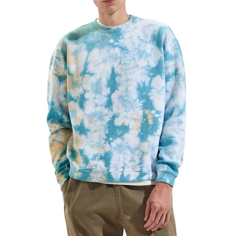 

OEM custom fashion mens crew neck tie dye sweatshirts hoodies, Custom colors