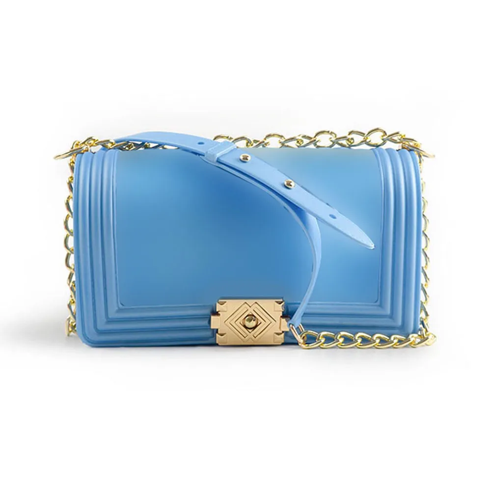 

Handbags lattice chain fashion bag candy pvc jelly bags jelly purse luxury women luxury handbags for women Drop Shipping 2021