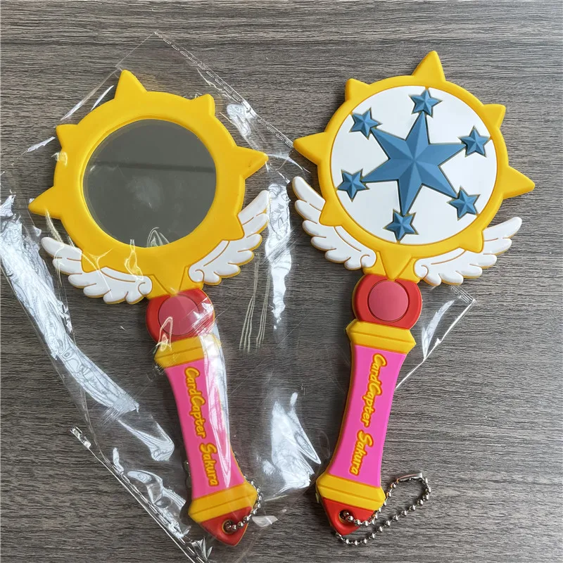 

Japanese Cartoon Cardcaptor Sakura Sailor Moon Cardcaptor Sakura Soft Silicone Single Side Hand Mirror Pocket Mirror Gift Item