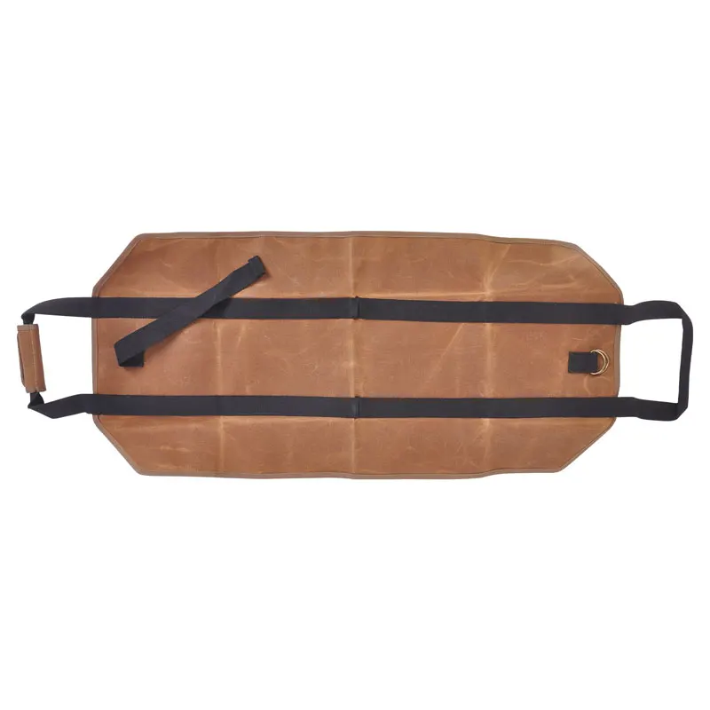 

Local stock in America! Winmax Waxed Canvas Firewood Carrier Durable Firewood Log Tote Bag