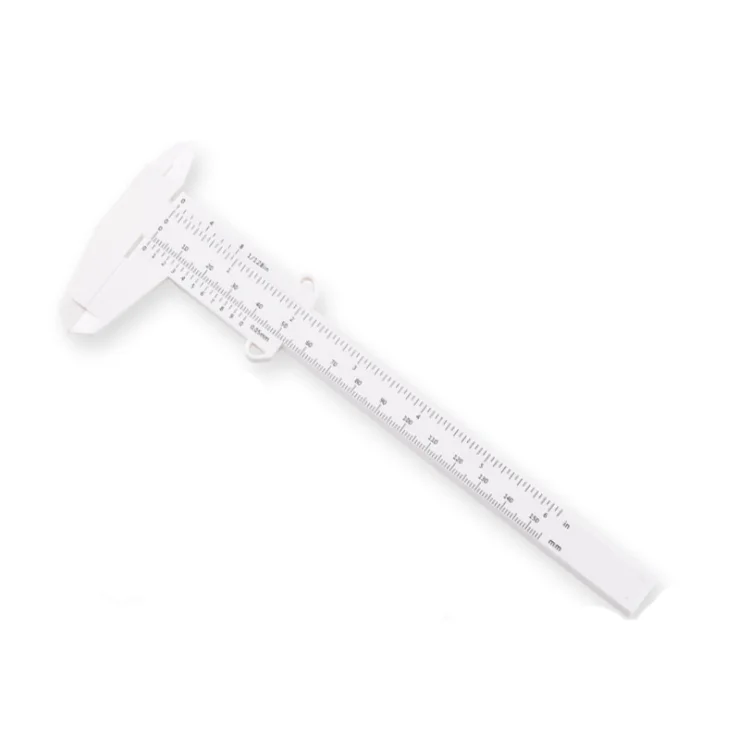 

Wholesale Plastic white OEM Eyebrow Measuring Microblading Caliper for Eyebrow Permanent Makeup