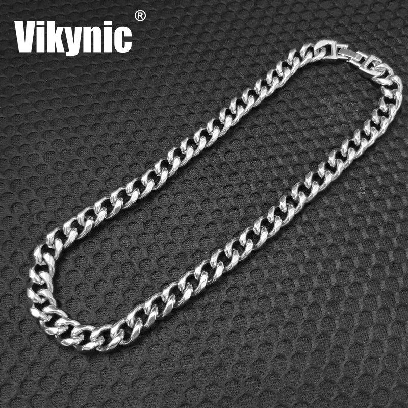 

Hot Selling Hip hop Water Wave Faucet Clasp Necklace Cuban Chain Necklace 316 Stainless Steel Necklace