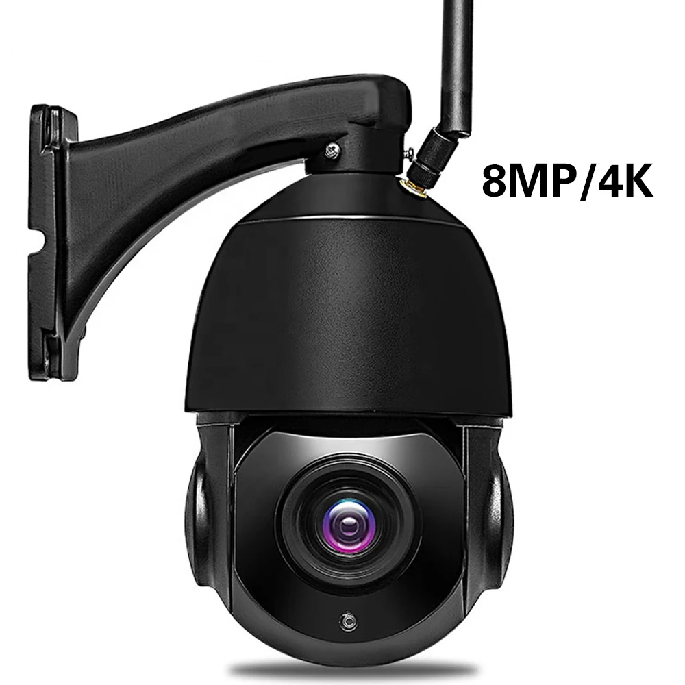 

PTZ Camera HD 2 Way Voice 4K 8MP Waterproof Security IP Camera Color Night Vision Speed Dome Auto Tracking Wifi CCTV PTZ Camera
