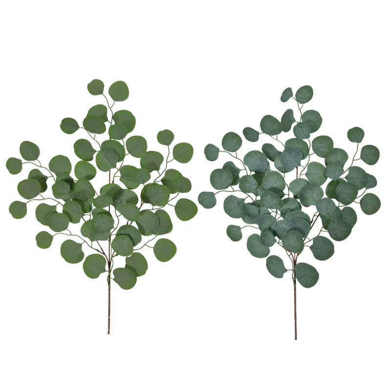 

QSLH-T030 Cheap Artificial Plant Greenery Stem Artificial Eucalyptus Leaves for Home Decoration