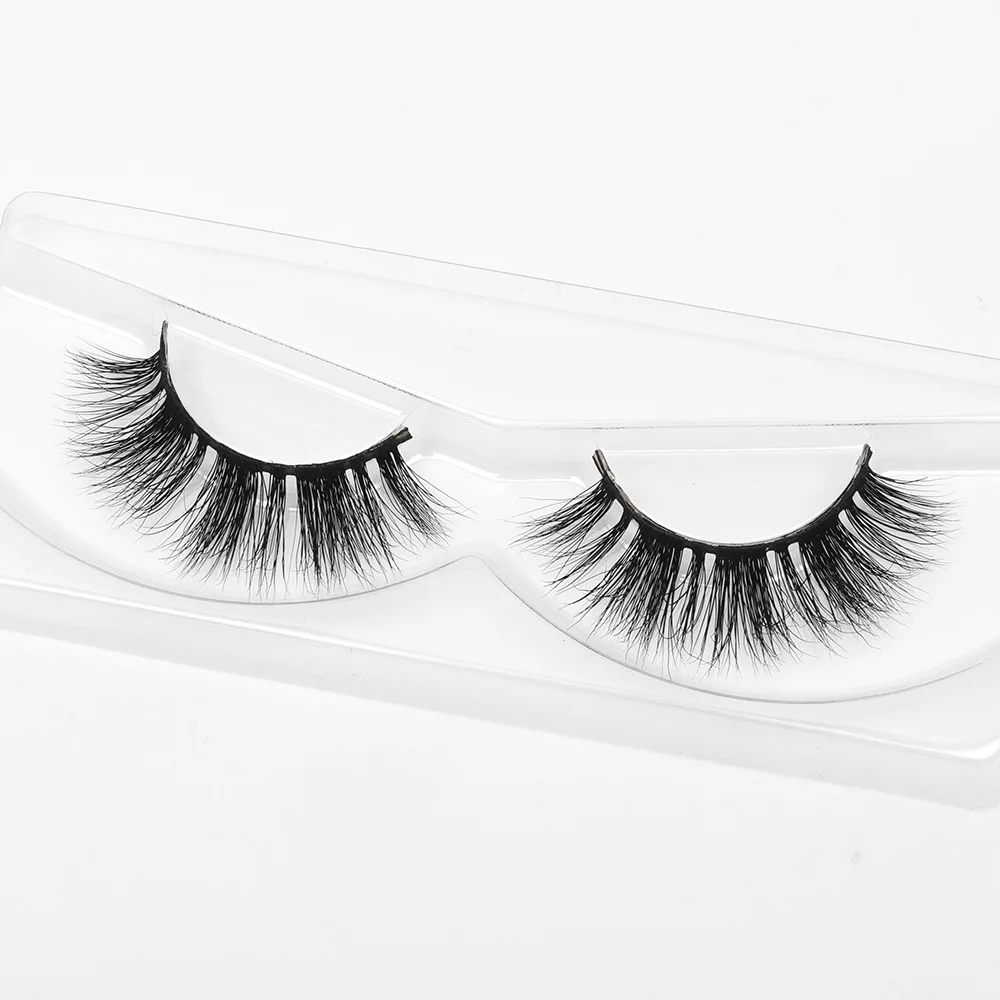 

wholesale price 3d natural mink eyelashes strips real siberian mink lashes private label D122