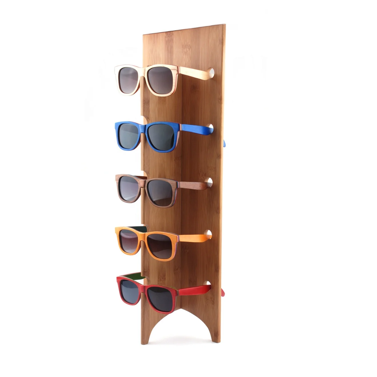 

wholesale wooden sunglasses rack eyewear rack display stand wooden custom italy stylish wood bamboo display for sunglasses