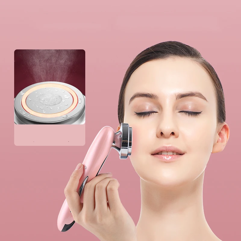 

Devic v-shape lift massag shape v-face ultrasound shaping lifting v line massager massage machines face, White/pink