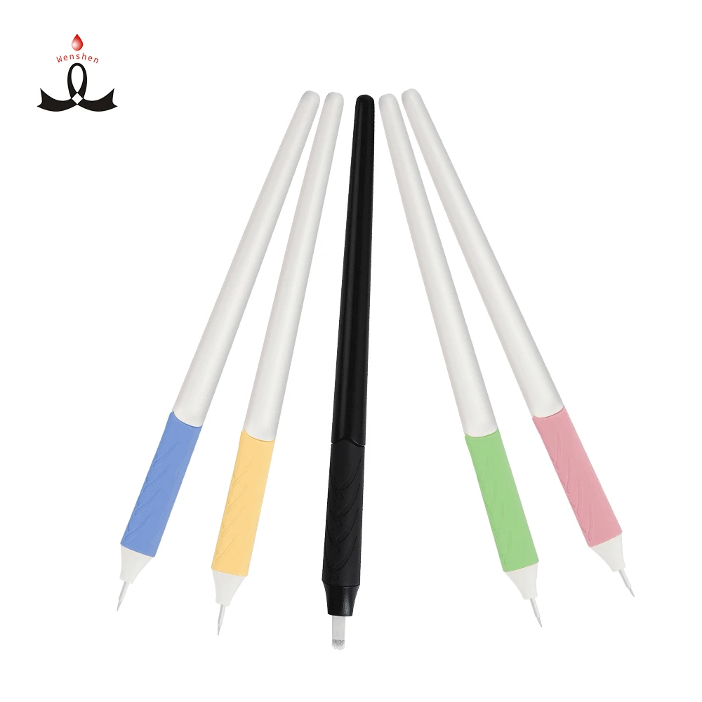 

Private Label Nano Rainbow Microblading Pen Permanent Make Up Disposable Eyebrow Manual Microblading Pen