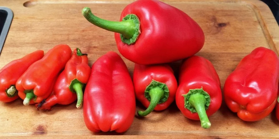Ghost pepper next to a quarter for scale.