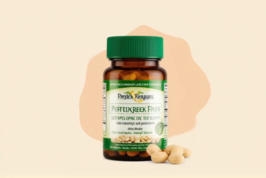 Close-up of fenugreek tablets next to fenugreek seeds showing the concentration difference