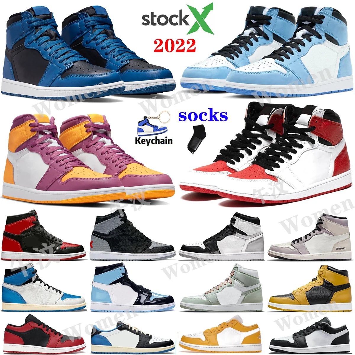 

2022 Newest In Stock X Brand Sneakers 1 Retro High Low OG 1s Blue Brotherhood Heritage mens Basketball designer Shoes 1 Retro