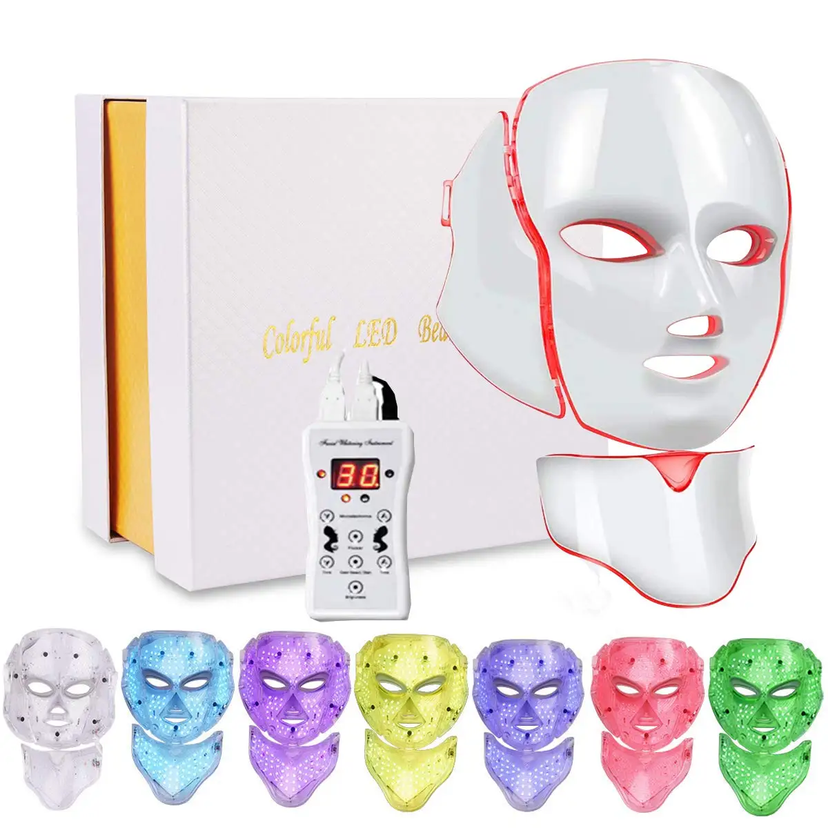 

Facial Beauty Skin Care Photon PDT Electric Therapy Led Mask