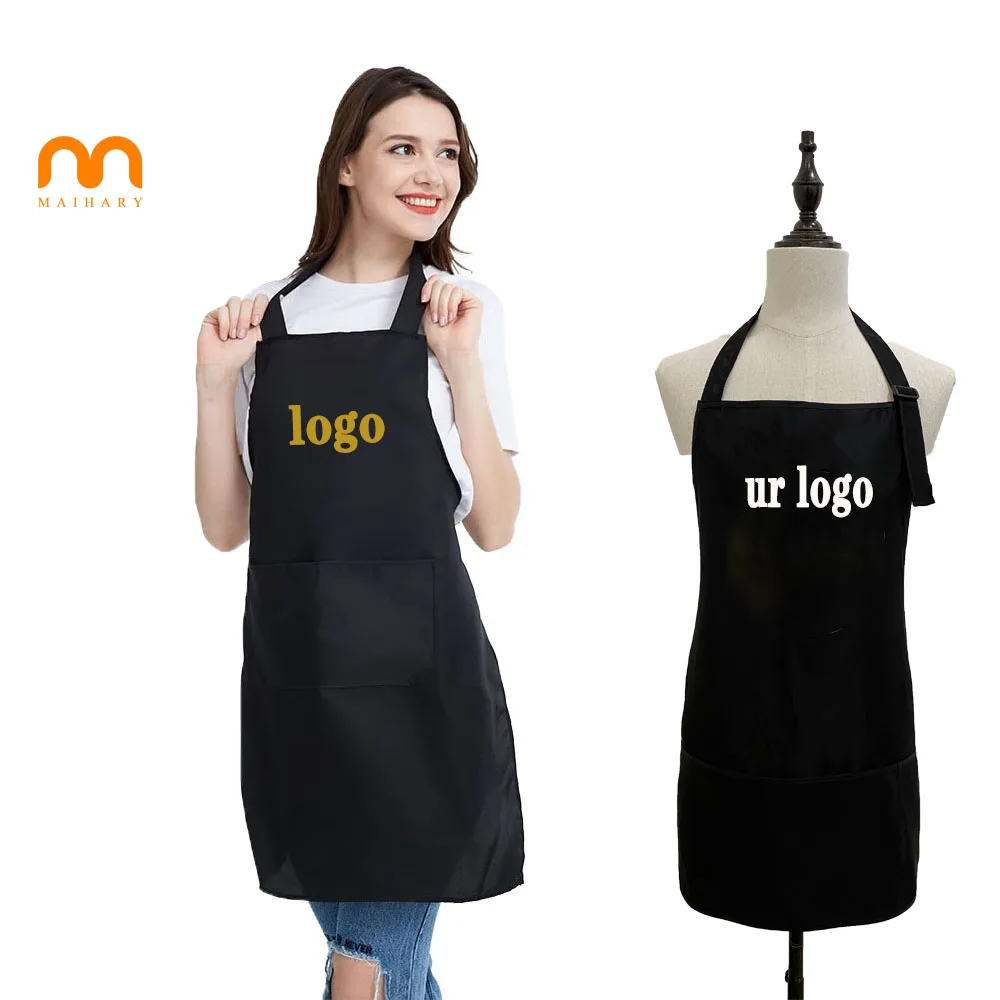 

Maihary wholesale salon barber logo waterproof cape dress gown customized haircut hair apron