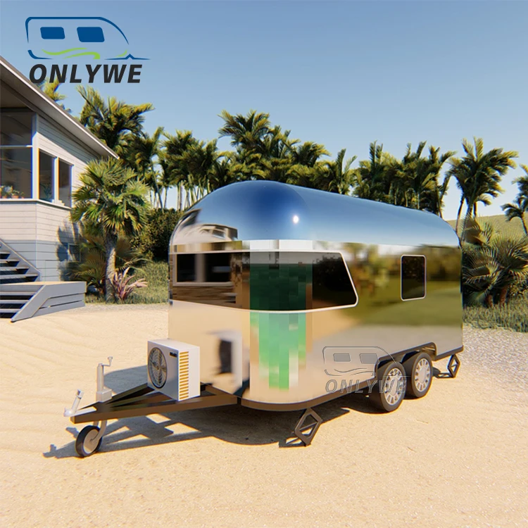 

ONLYWE off road mobile caravan camper fiberglass travel trailer for sale, Customised