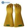 35KV Rubber Insulated Hand Electrical Higher Safety Gloves