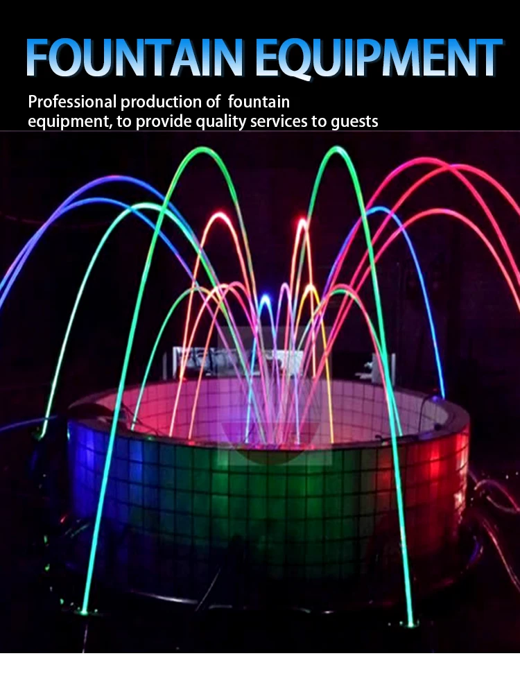 Outdoor Garden Jumping Laminar Water Jet Fountain For Swimming Poor