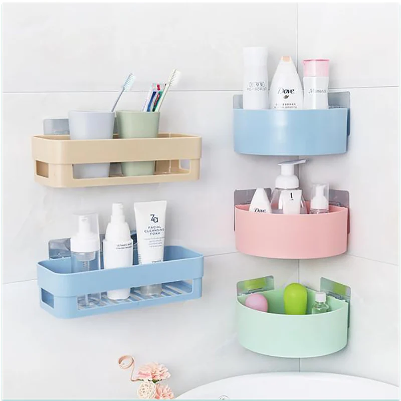 

Bathroom Kitchen Storage Shelf Kitchen Wall Hang Drain Bathroom Organizer Rectangle Semicircle Bathroom Organize Cocina