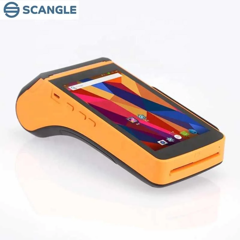 

Scangle Android EMV payment pos machine handheld pos terminal with printer/MSR/NFC/IC card reader