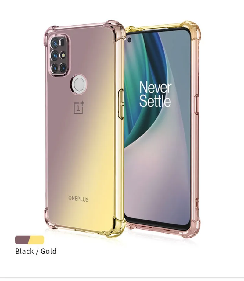 

shockproof gradient color soft tpu back cover phone case for oneplus 8, for oneplus 9 pro phone case, Various