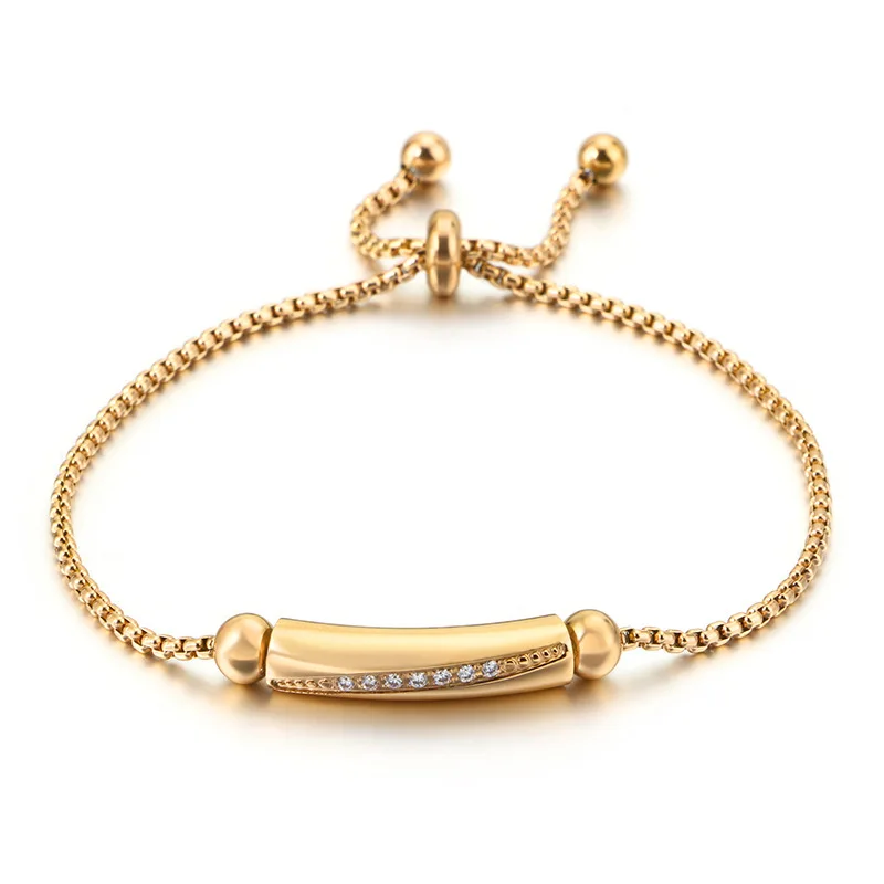 

2021 Korean adjustable geometry design bracelet women stainless steel bracelets