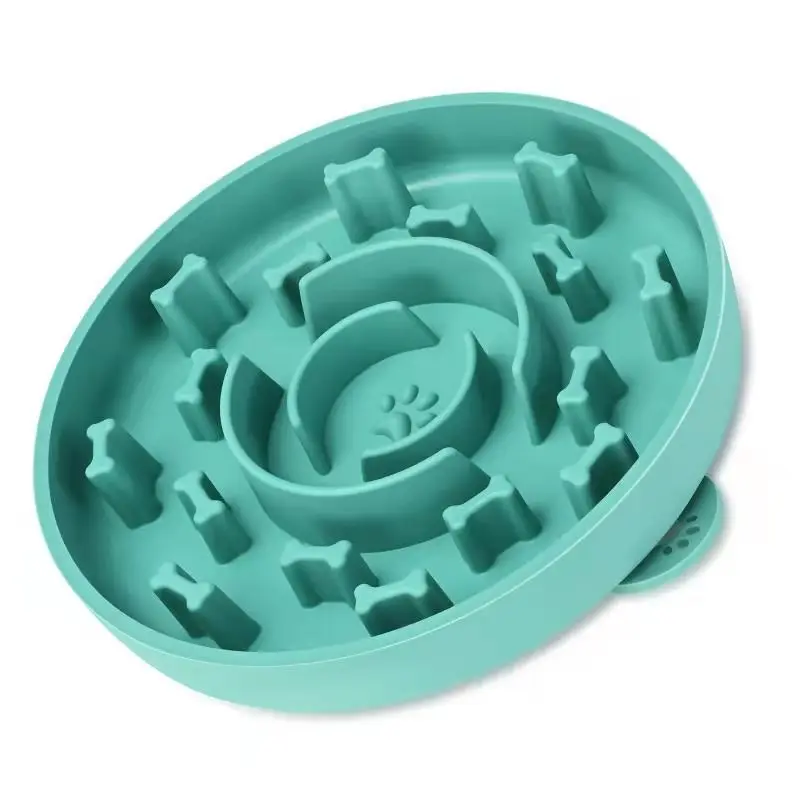 

Manufacturer Custom Pet Lick Pad Silicone Dog Food Bowl Slow Feeder Dog Bowls with Suction Cups, As picture