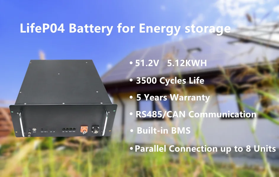 BMS built-in Long life RV lifepo4 48v 100ah deep cycle lithium ion batteries lifepo4 battery pack