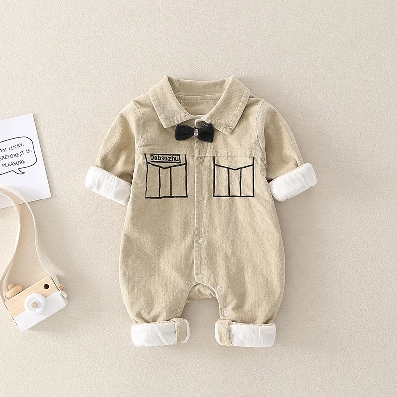 

Baby jumpsuit autumn long sleeve Infant clothing bag fart clothes