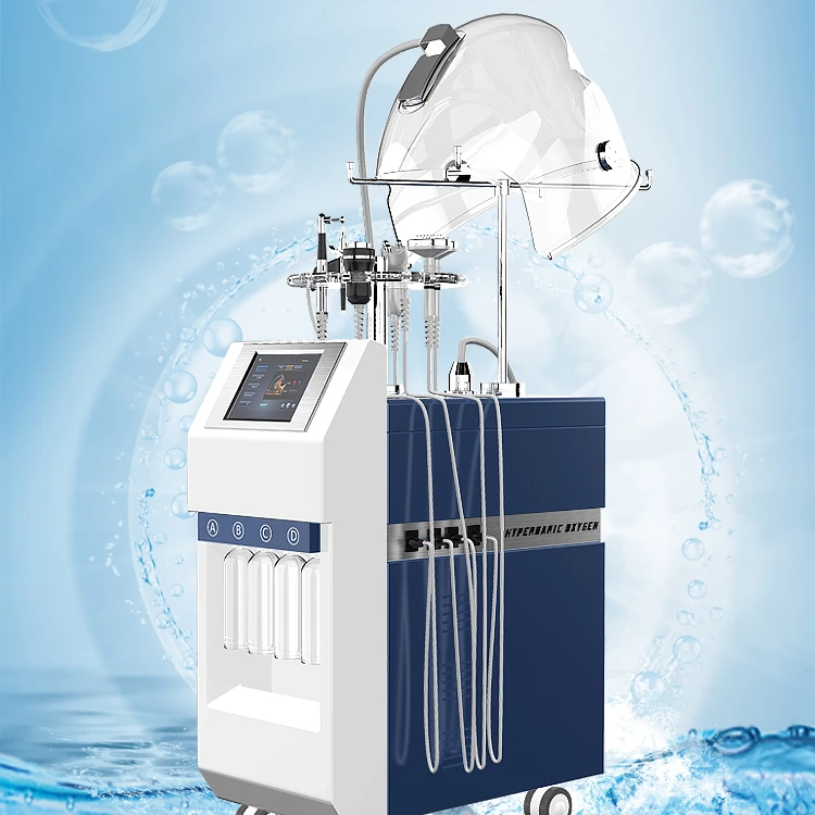 

Nina 90% Hyperbaric oxygen chamber Oxygen facial machine 10 in 1 hydra dermabrasion facial beauty machine