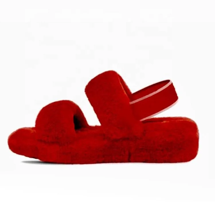 

Wholesale Customize 2020 Fashion Designer Outdoor House Bedroom Indoor Pink Fuzzy Plush Ladies Furry Slippers, 9color