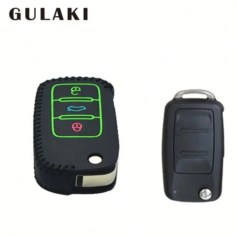 

Car leather key pouch HOP6u genuine leather keycase