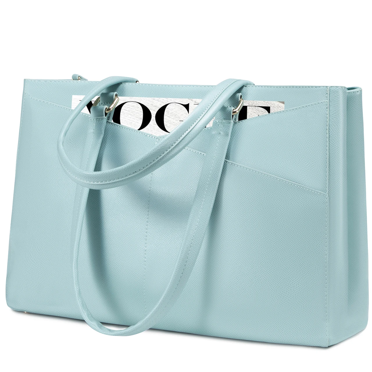 LOVEVOOK OEM Waterproof Leather Computer Handbags Ladies Business Office Work Bag Briefcase 15.6 Inch Laptop Tote Bags for Women