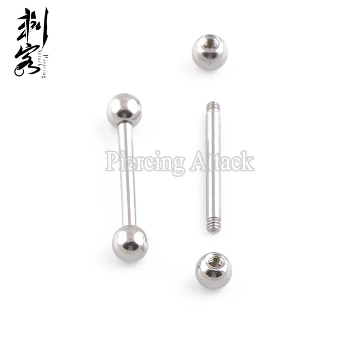 

Surgical Steel Tongue Barbell Body Piercing Jewelry Free Shipping