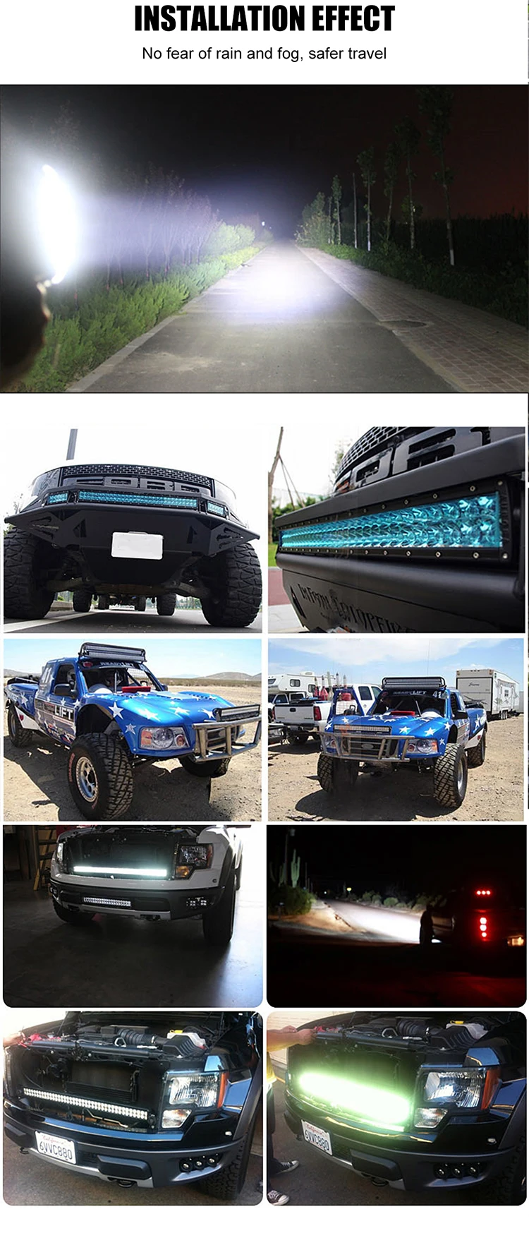 Popnow Car Led Working Light Ip67 120w Auto Led Light Bar Spot Flood Combo Beam Auto Led Work