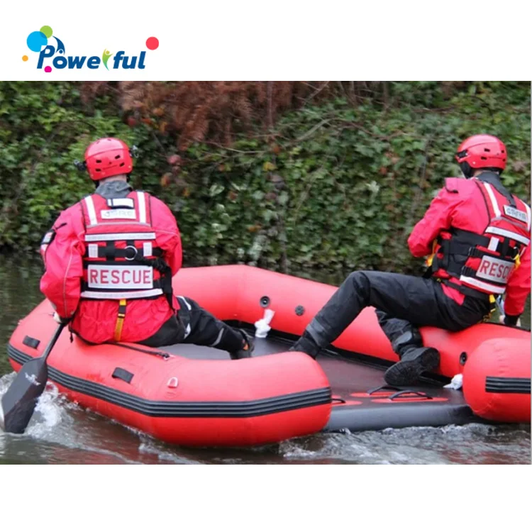 Inflatable Water Rescue Dive Inflatable Fishing Boat - Red