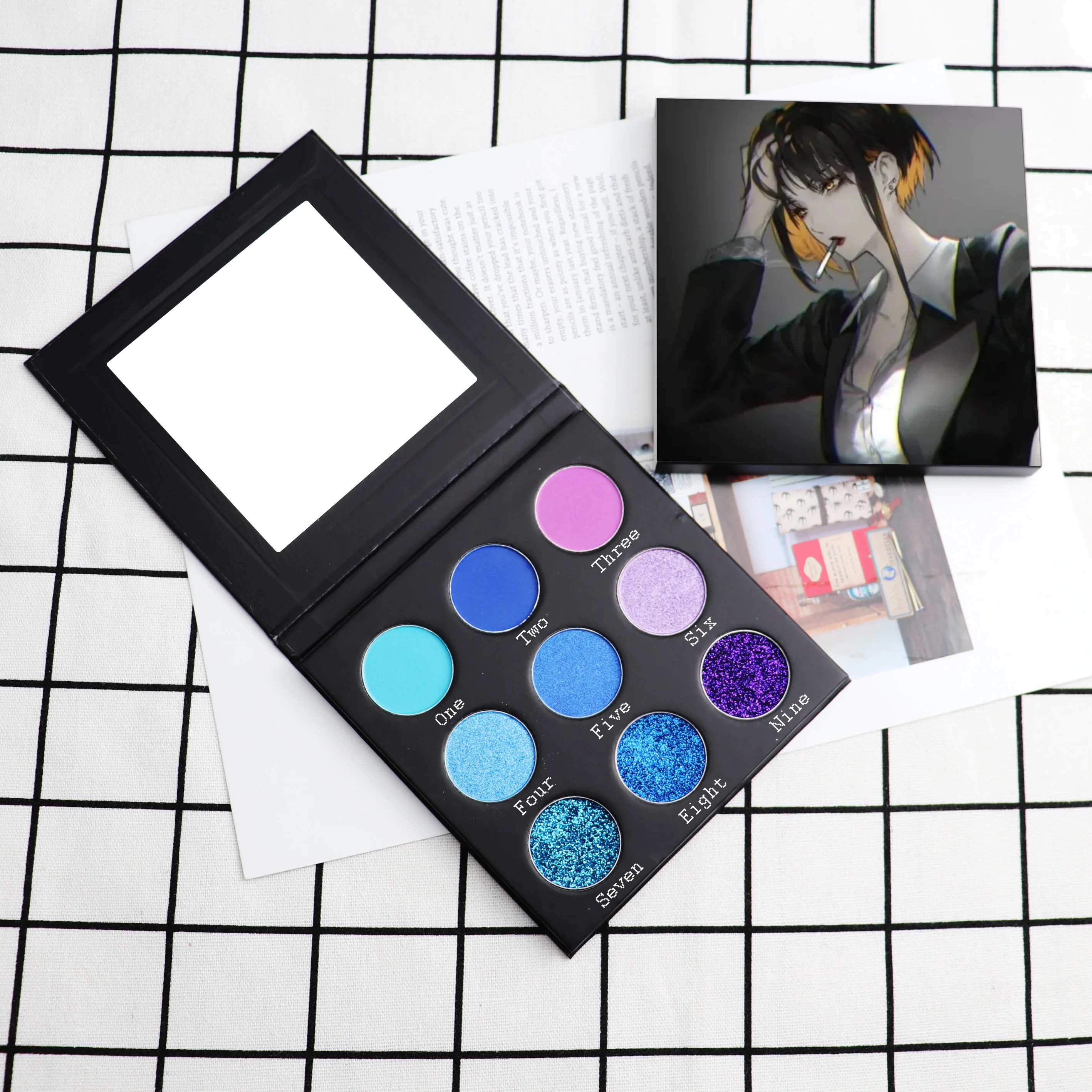 

OEM custom eyeshadow palette 9 color original makeup private label eye shadow palette