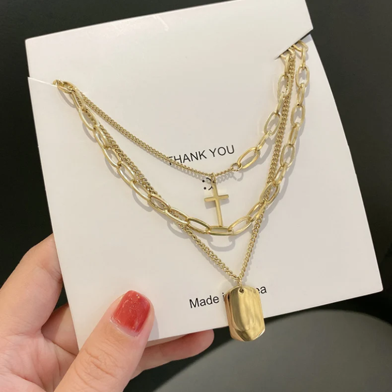 

2021 new autumn and winter high-end sweater chain long wildGold Plated Necklaces