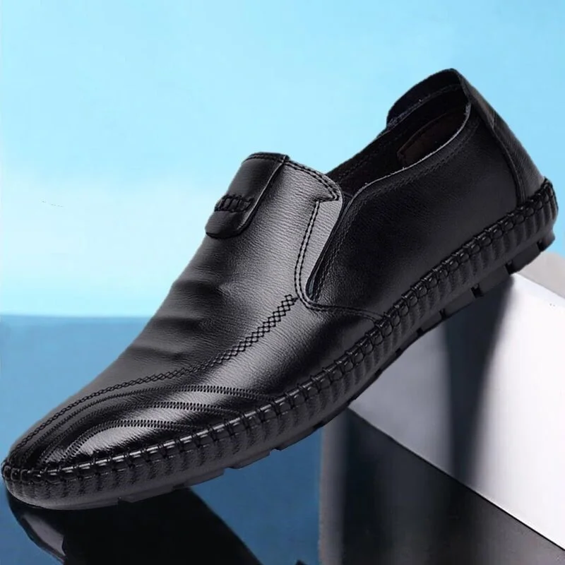 

2022 new arrival factory delivery high quality lightweight comfortable pu leather men's dress shoes, Black/brown