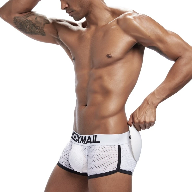 

Men's boxer shorts with padded sponge buttocks and breathable hip boxer briefs men's underwear