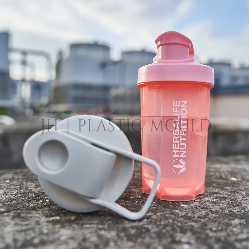 

BPA Free 0.5L fitness sport shaker 24 herbalife nutritan water bottle custom logo, Customized color