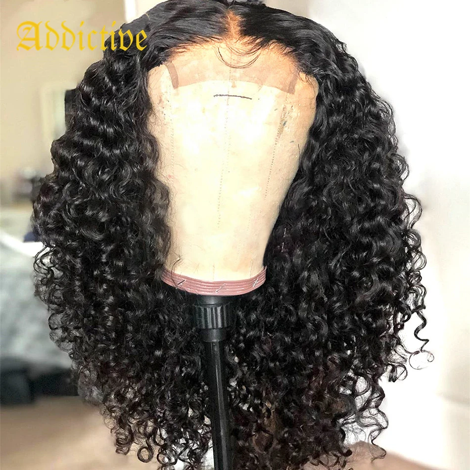 

Addictive Popular Style Hot Selling Wholesale for Black Women Brazilian 100% Human Hair 5*5 Closure Short Bob Wig Afro Curly