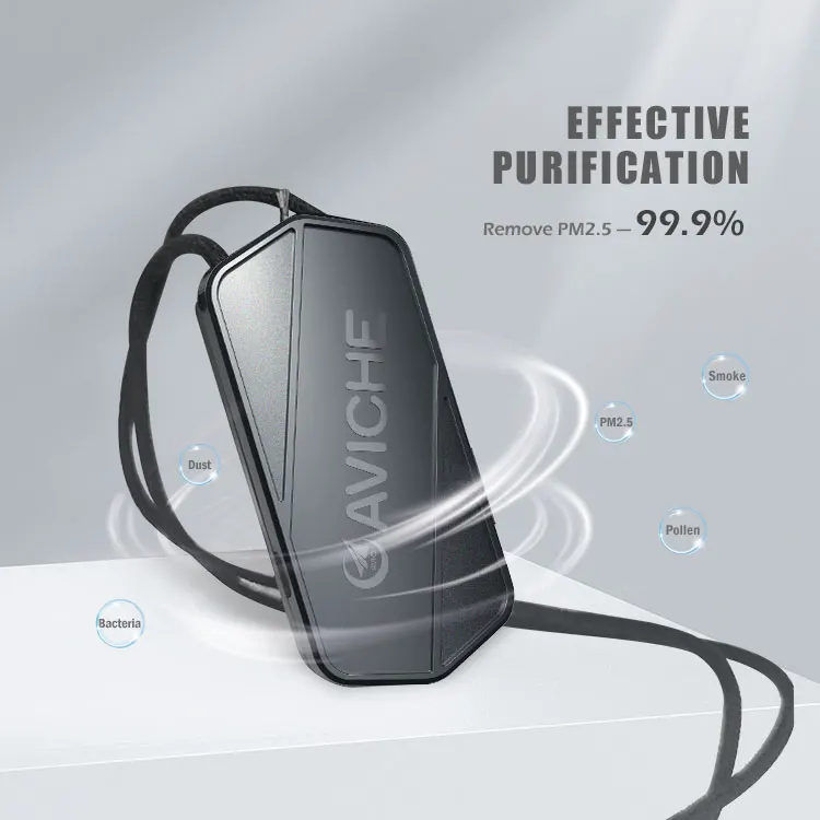 
AVICHE top seller 2020 pm2.5 portable personal air purifier necklace 