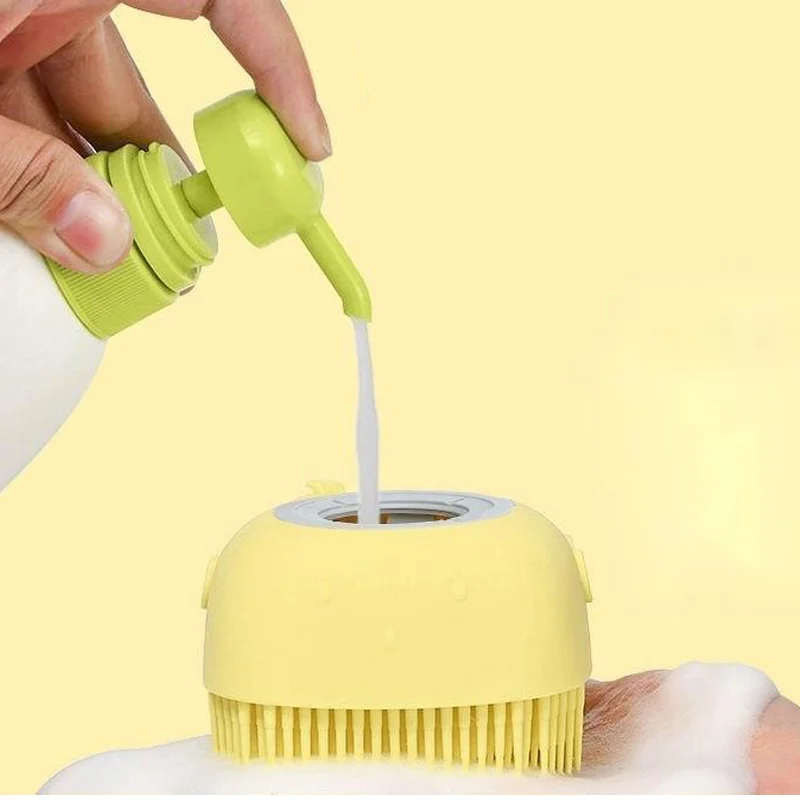 

soft silicone Handheld Bath Scrubber Massage Shower silicone body shower brush Silicone Massage Bath Brush