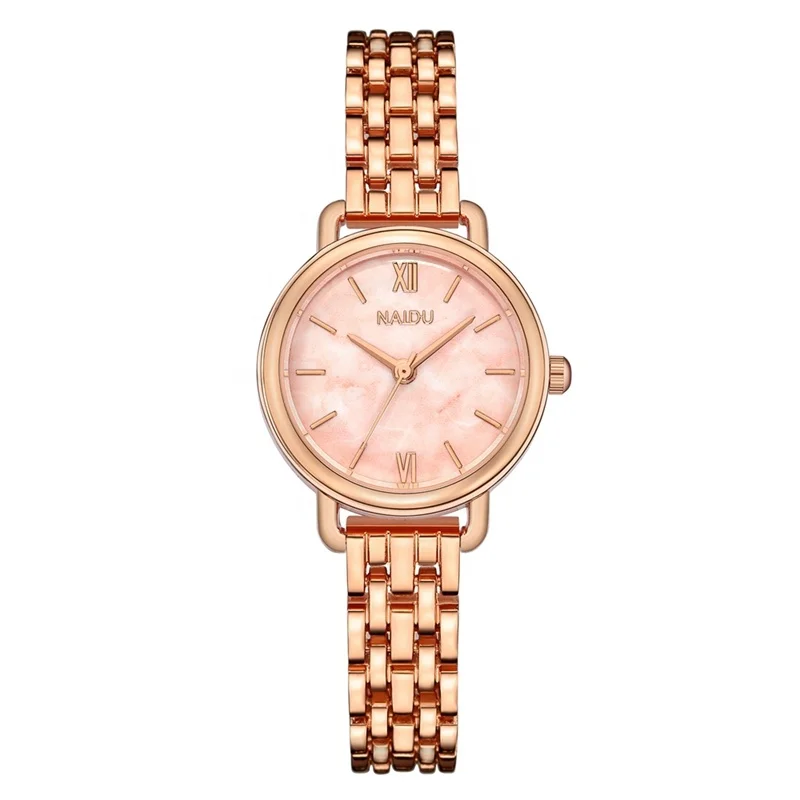 

In Stock Metal Bracelet Fashion Small Dial Ladies Quartz Watch, As picture