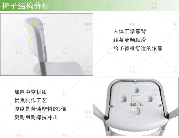 University Desks and Chairs Fixed Student School Chair and Desk Set Classroom Furniture