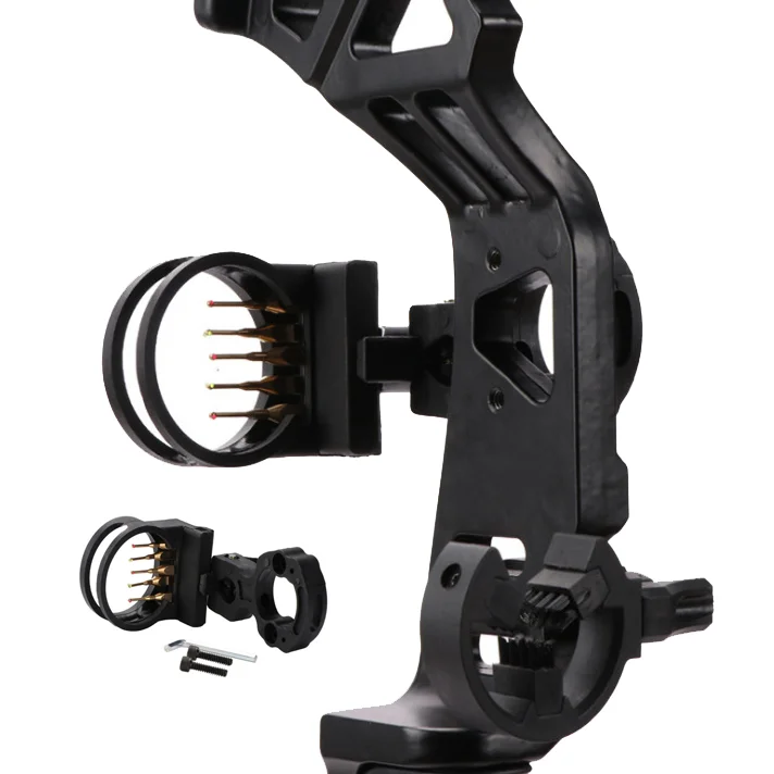 

Lightweight compact black bow sight 5 needle bow sight, black series sight