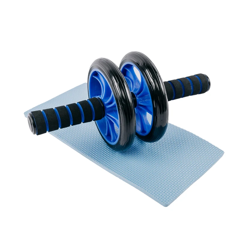 

New Design Home Fitness Push-up Abdominal Wheel Roller Polypropylene Abdominal Wheel, Black blue green