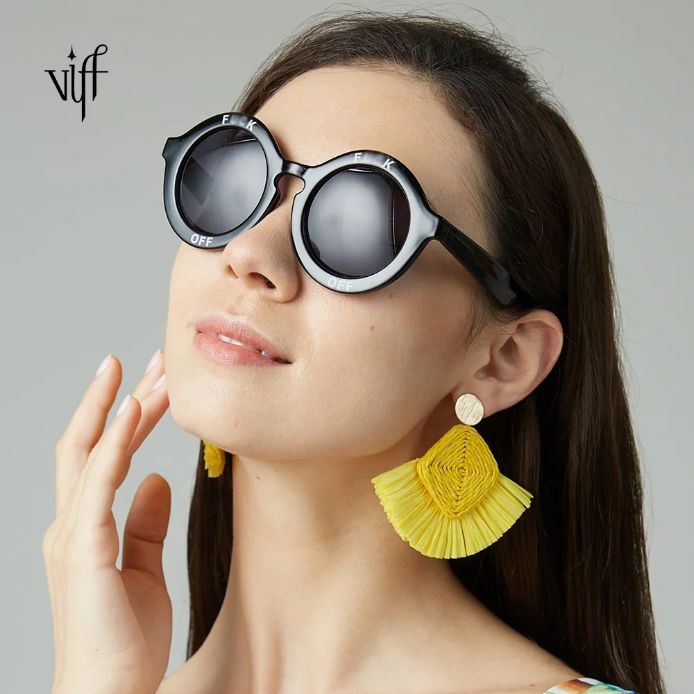 

VIFF Attractive Fashion Plastic Frame Women Sun Glasses Sunglasses HP14813 Unisex Shades Sunglasses