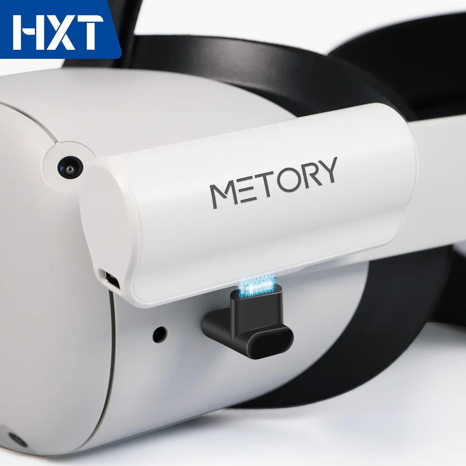 

METORY White Power Bank Battery Pack For Oculus/Meta Quest 2 and Quest, 3300mAh Fast Charging and Lightweight Extended 1.5H