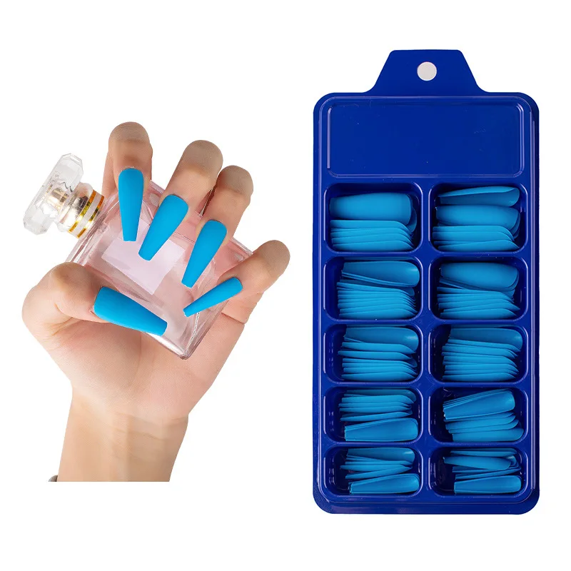 

ZY0502B Virtual french nail tips pre-design Long Press On False Nails eco-friendly press on nails, Multiple colour